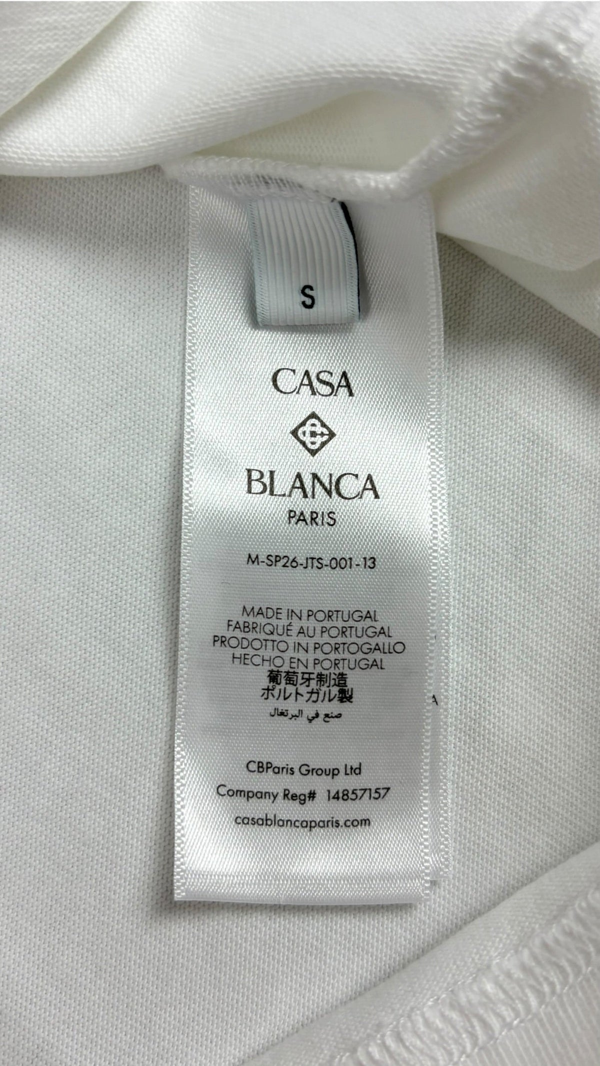 Tee-shirt Casablanca L'arche blanc taille S - vue 4