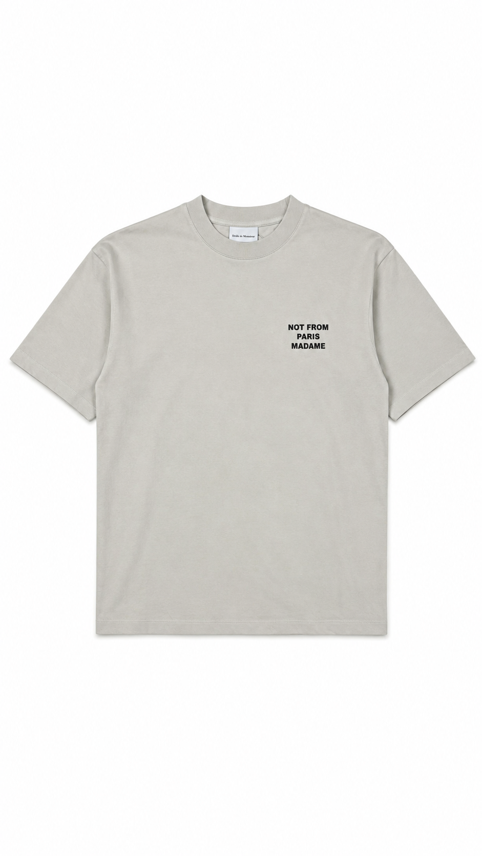 Tee-shirt Drôle De Monsieur Slogan beige neuf - vue 1/3