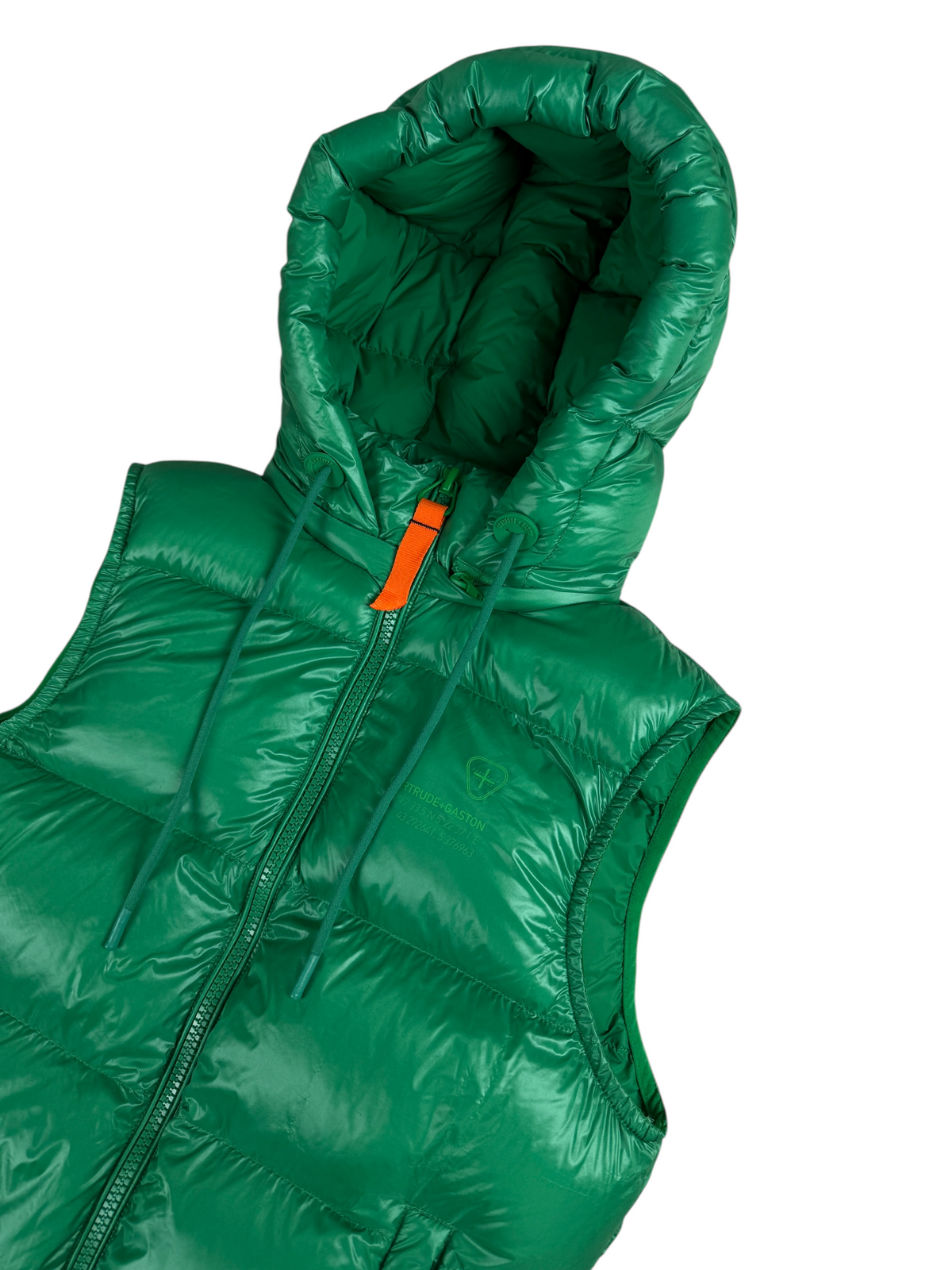 Gilet Gertrude Gaston vert taille XS - Vue de dos