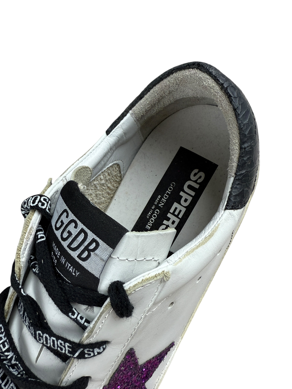 Sneakers Golden Goose blanc taille 39 - Vue côté
