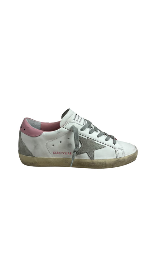 Sneaker Golden Goose Super-Star Damen Leder - Weiß / Hellrosa - Neu