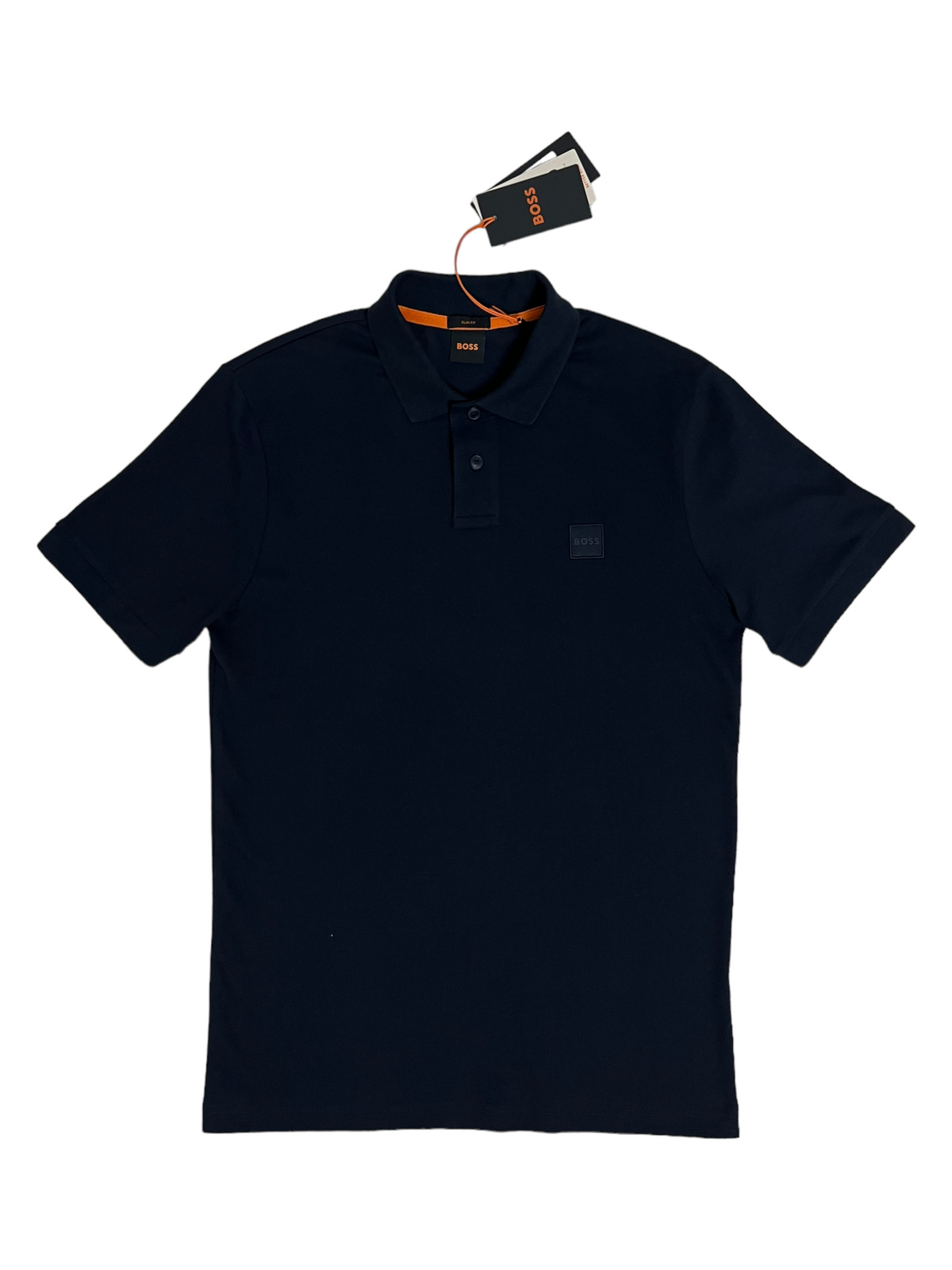 Polo Hugo Boss bleu marine taille S - Vue de face