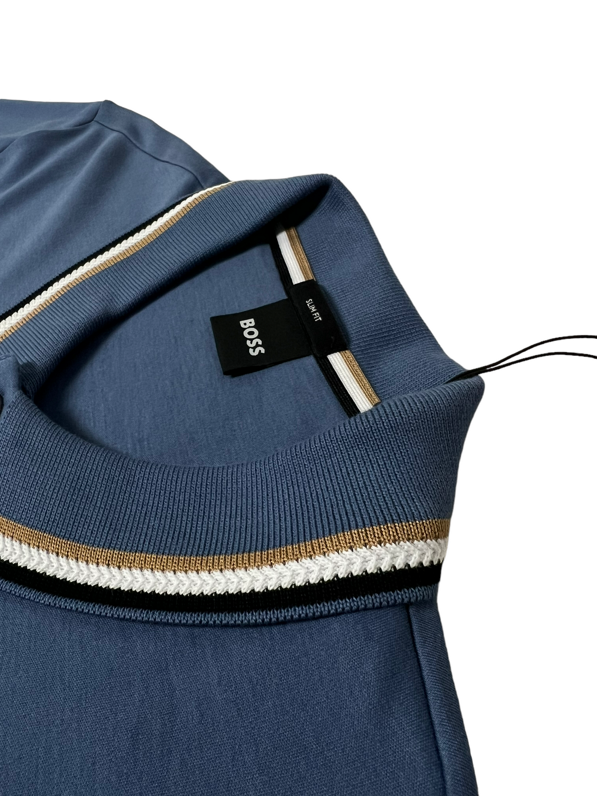 Polo Hugo Boss bleu taille S - Détail