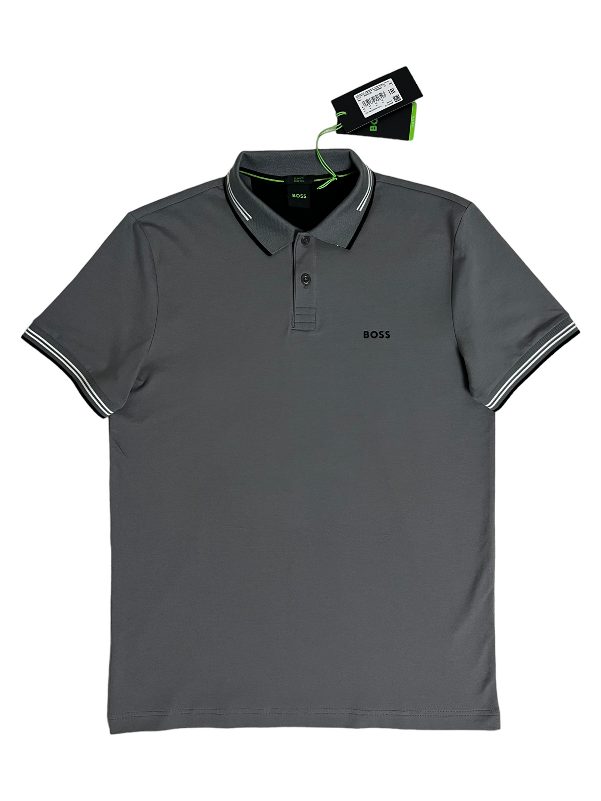 Polo Hugo Boss gris taille S - Vue de face