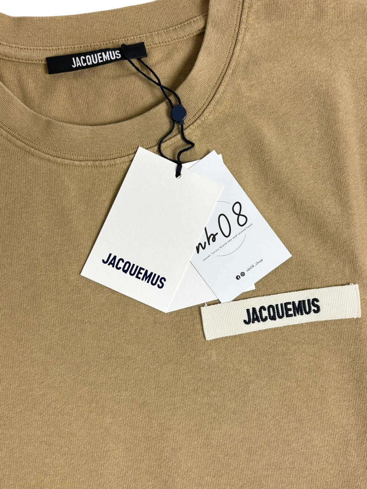 Tee-shirt Jacquemus Gros Grain dark beige taille S - vue 2