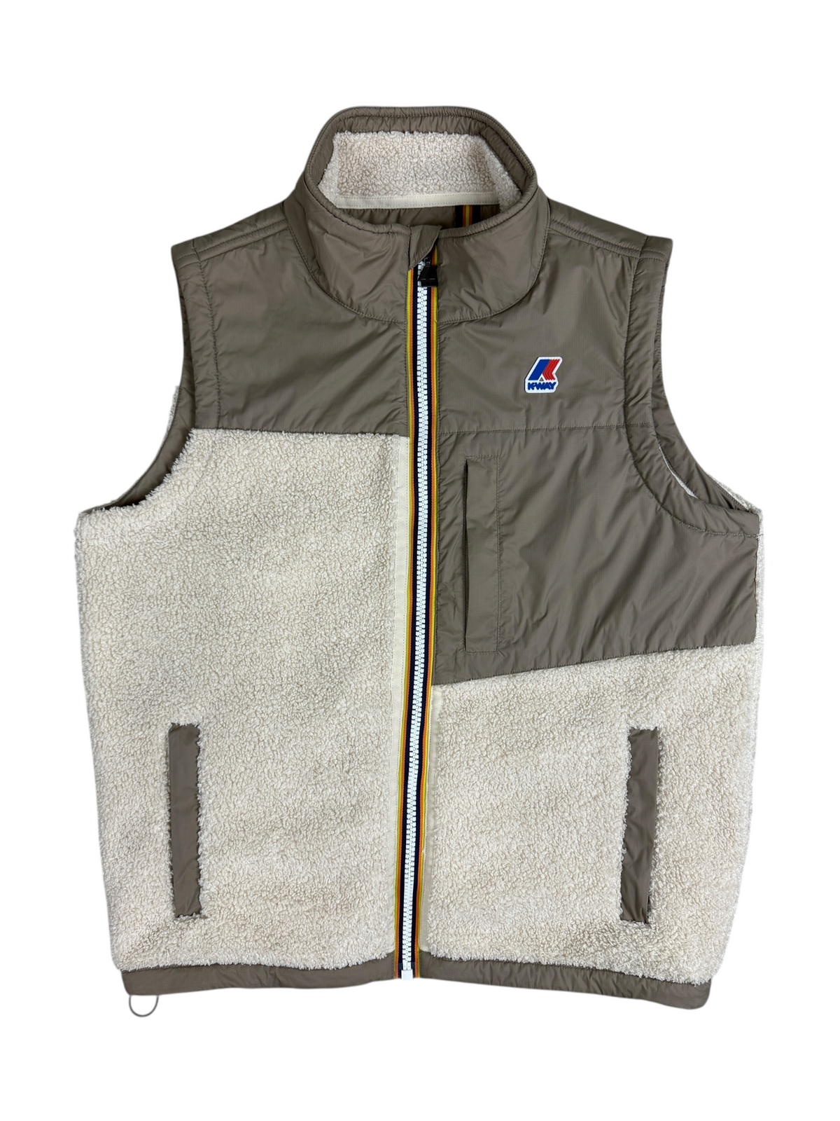 Gilet K-Way crème taille M - Vue de face