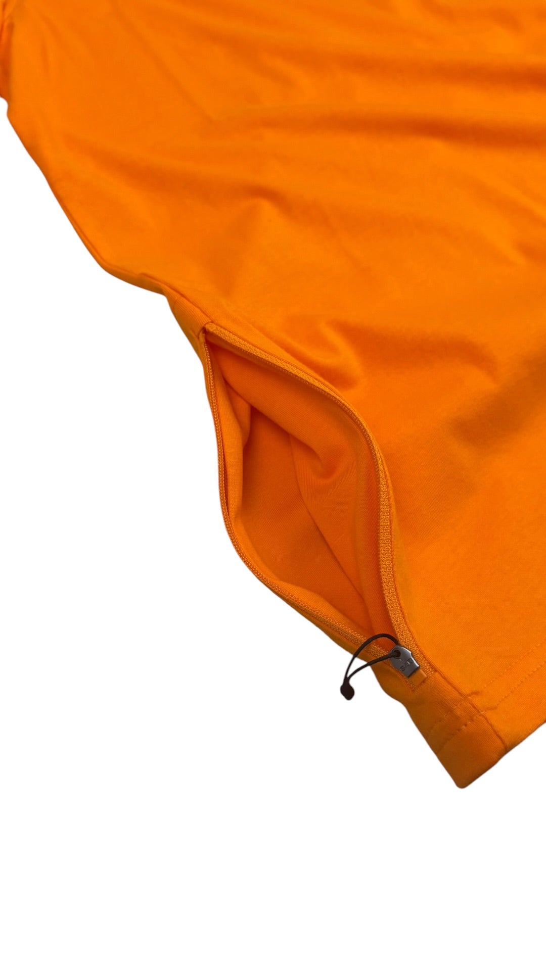 T-Shirt K-Way Leonide in Orange, neu, Detail Etiketten und Verarbeitung — Ansicht 6