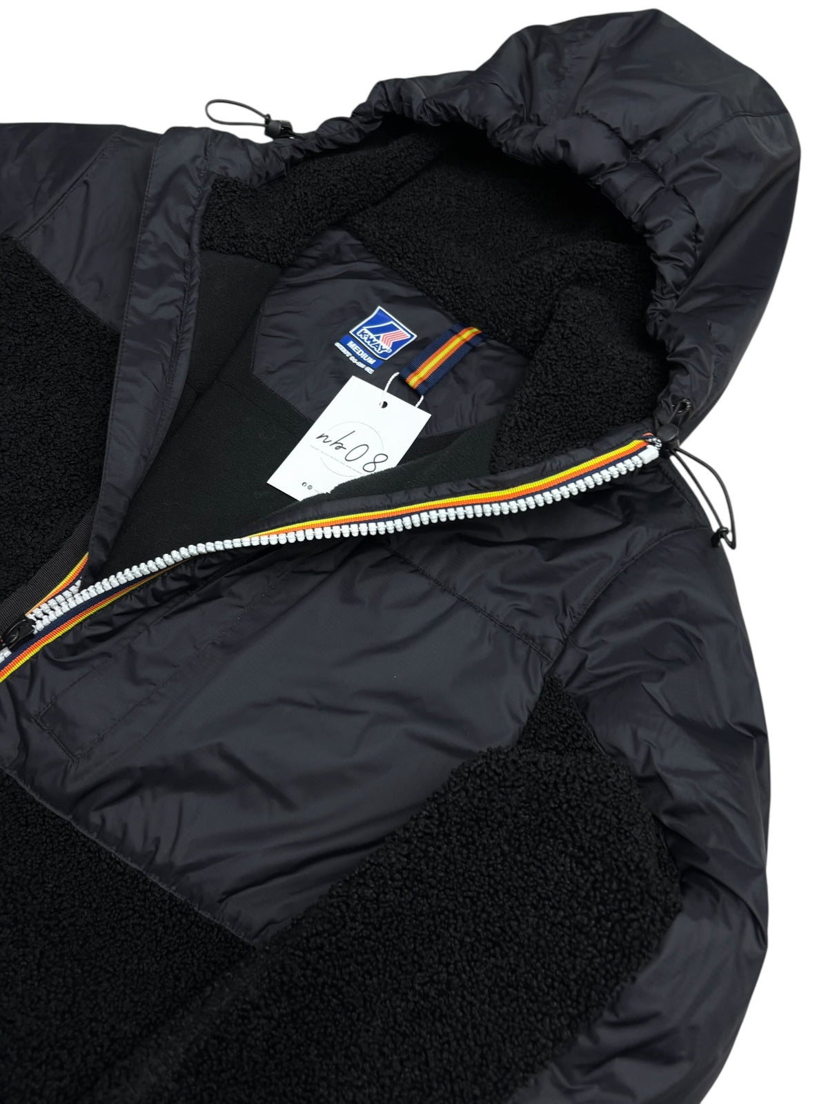 Veste K-Way noir taille M - Logo et étiquette