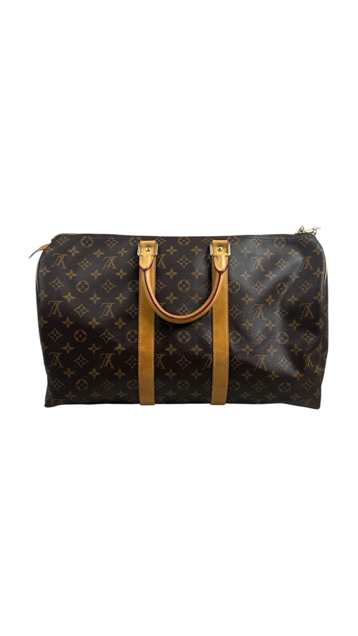 Sac Louis Vuitton Keepall 45 toile Monogram marron, autre angle — vue 2