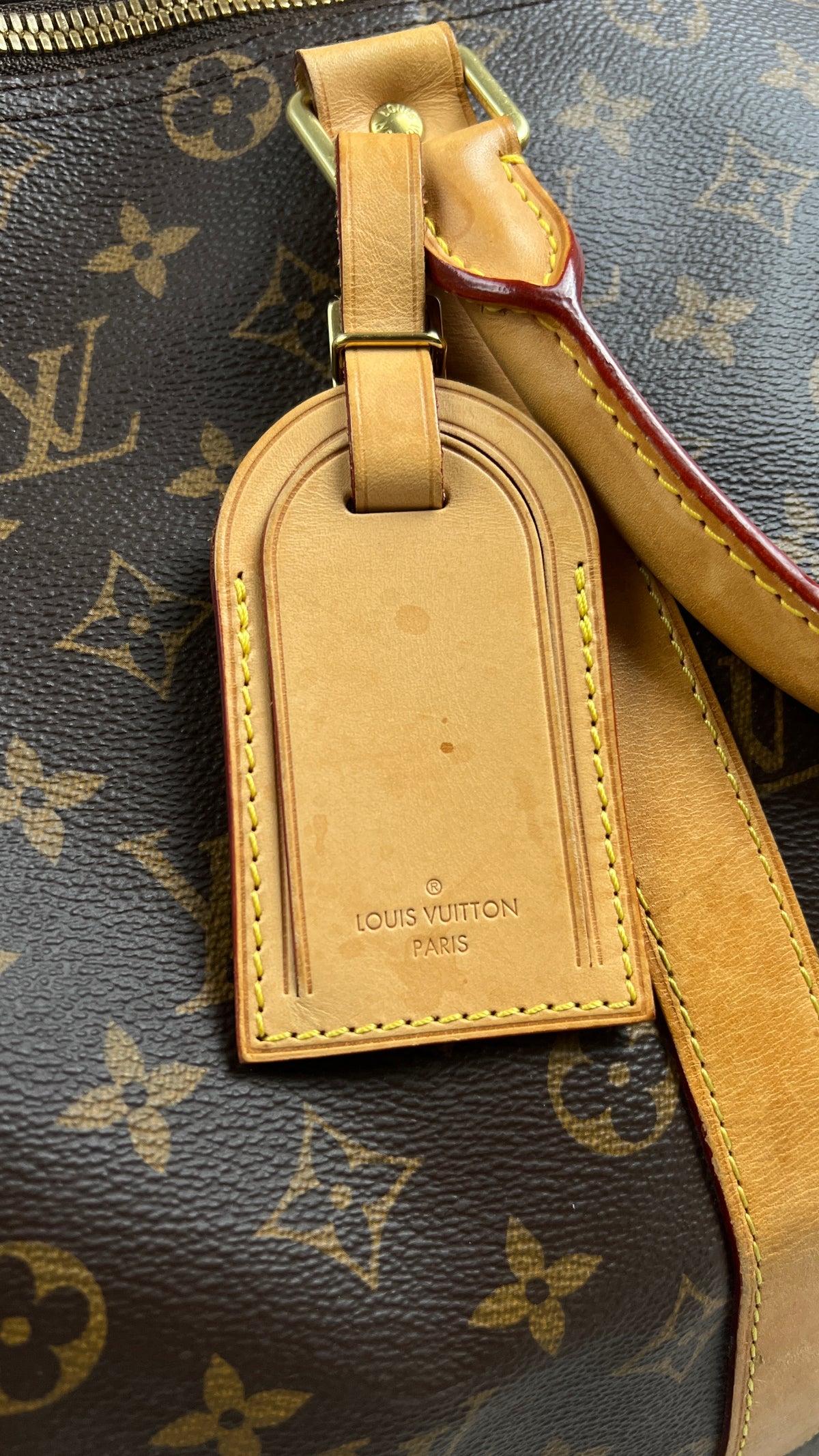 Sac Louis Vuitton Keepall 45 toile Monogram marron, autre angle — vue 3