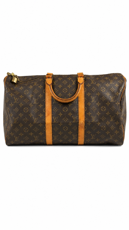 Sac Louis Vuitton Keepall 50 Toile Monogram - Marron - Taille UNI
