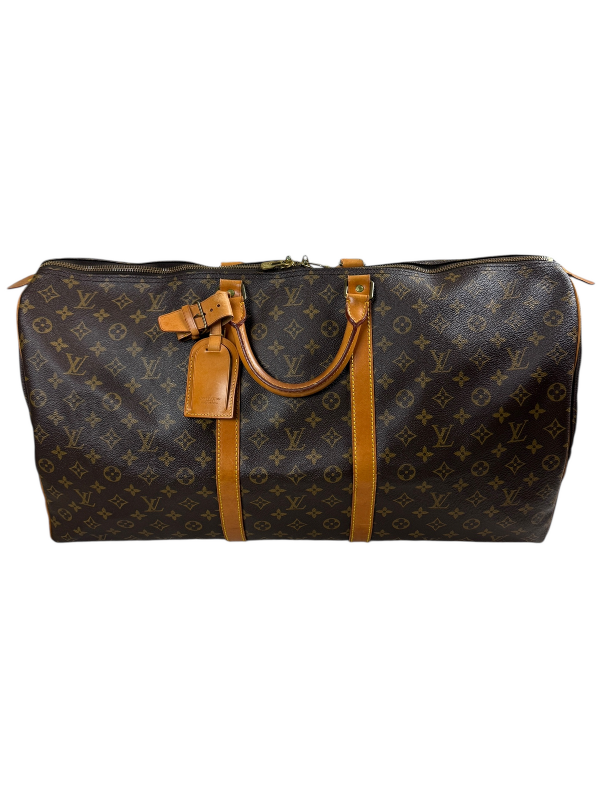 Sac Louis Vuitton marron taille 60 - Vue de face