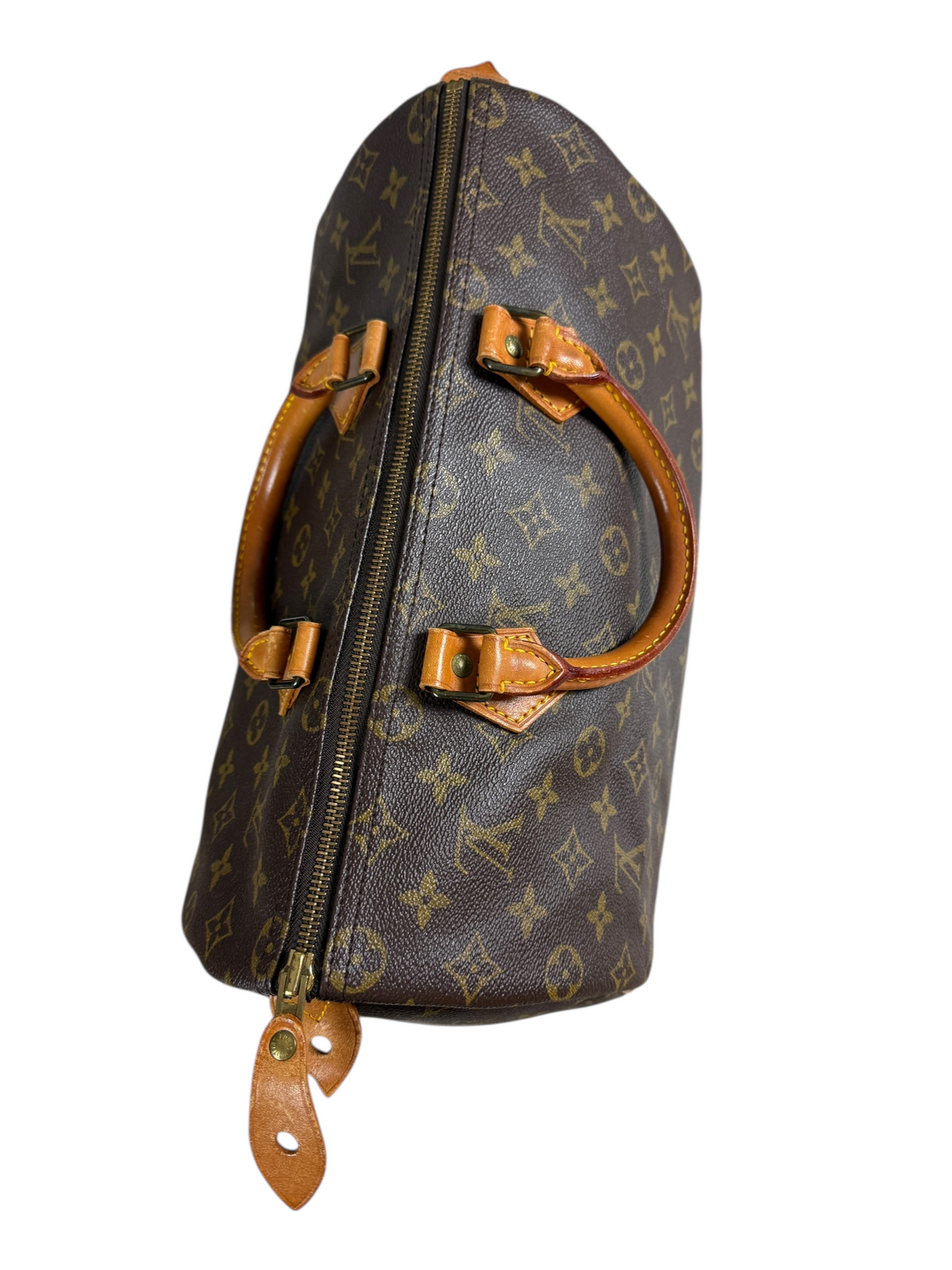 Sac Louis Vuitton marron taille Moyenne - Détail