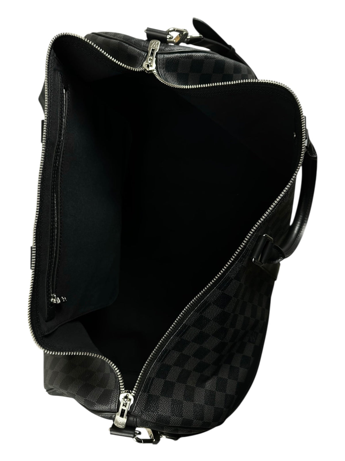 Sac Louis Vuitton noir / gris taille 55 - Vue de dos