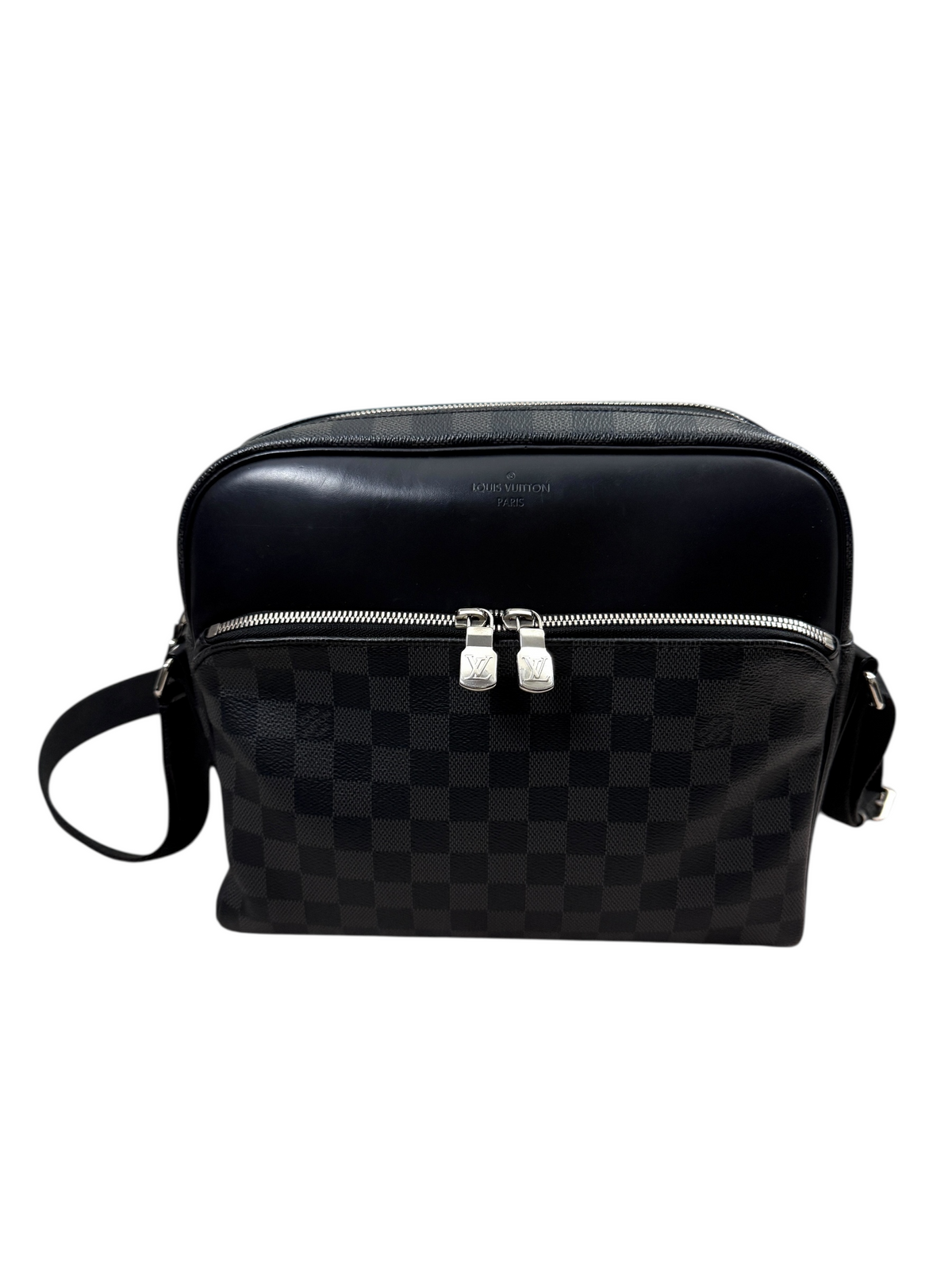 Sac Louis Vuitton noir taille PM - Vue de face
