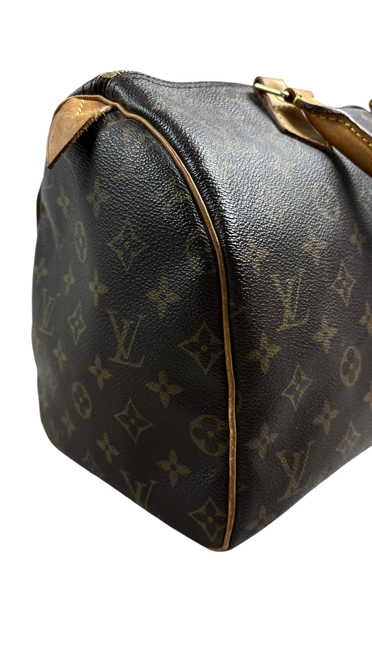 Sac Louis Vuitton Speedy 30 toile Monogram marron, intérieur du sac — vue 6