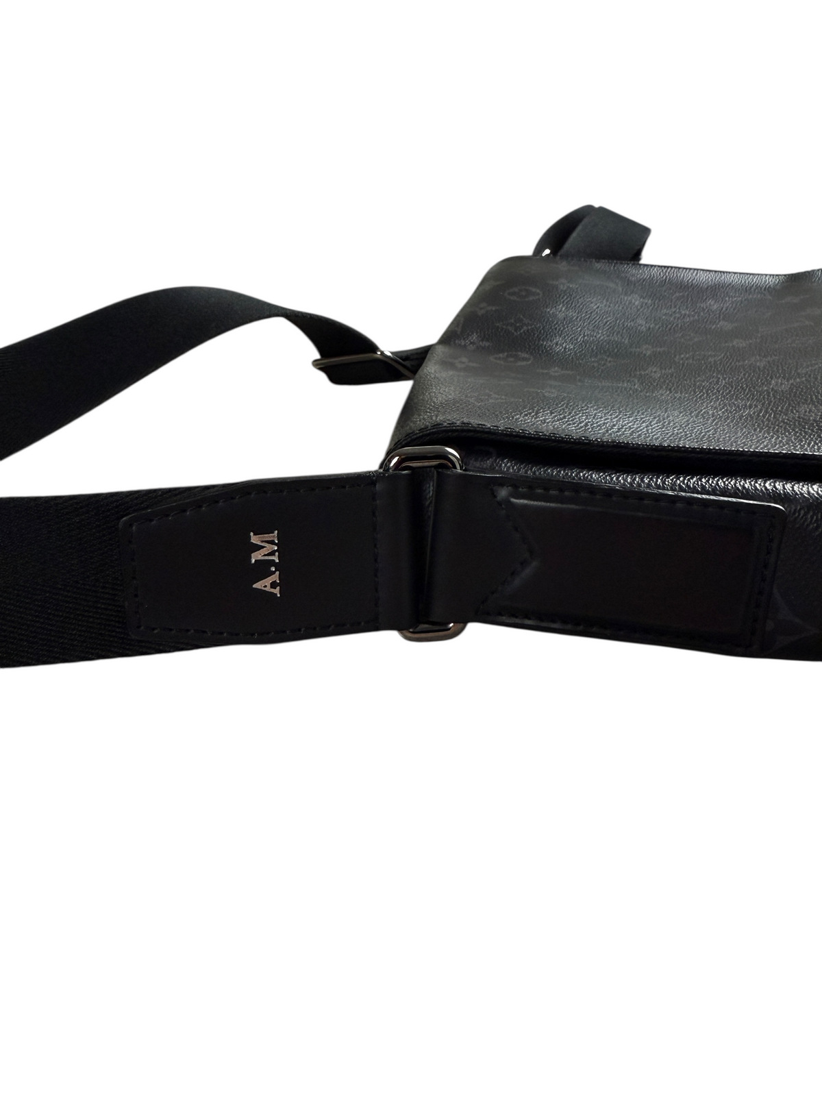 Sacoche Louis Vuitton noir taille Grand Modèle - Vue côté