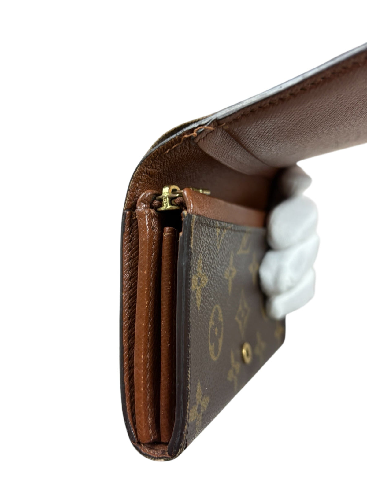 Porte Monnaie Louis Vuitton Monogram marron taille MM - vue 7