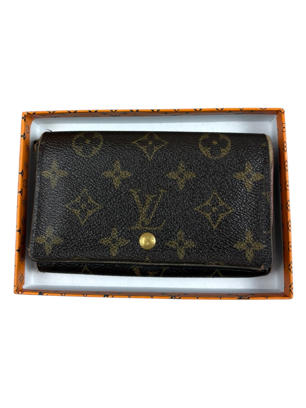 Porte Monnaie Louis Vuitton Monogram marron taille MM - vue 8