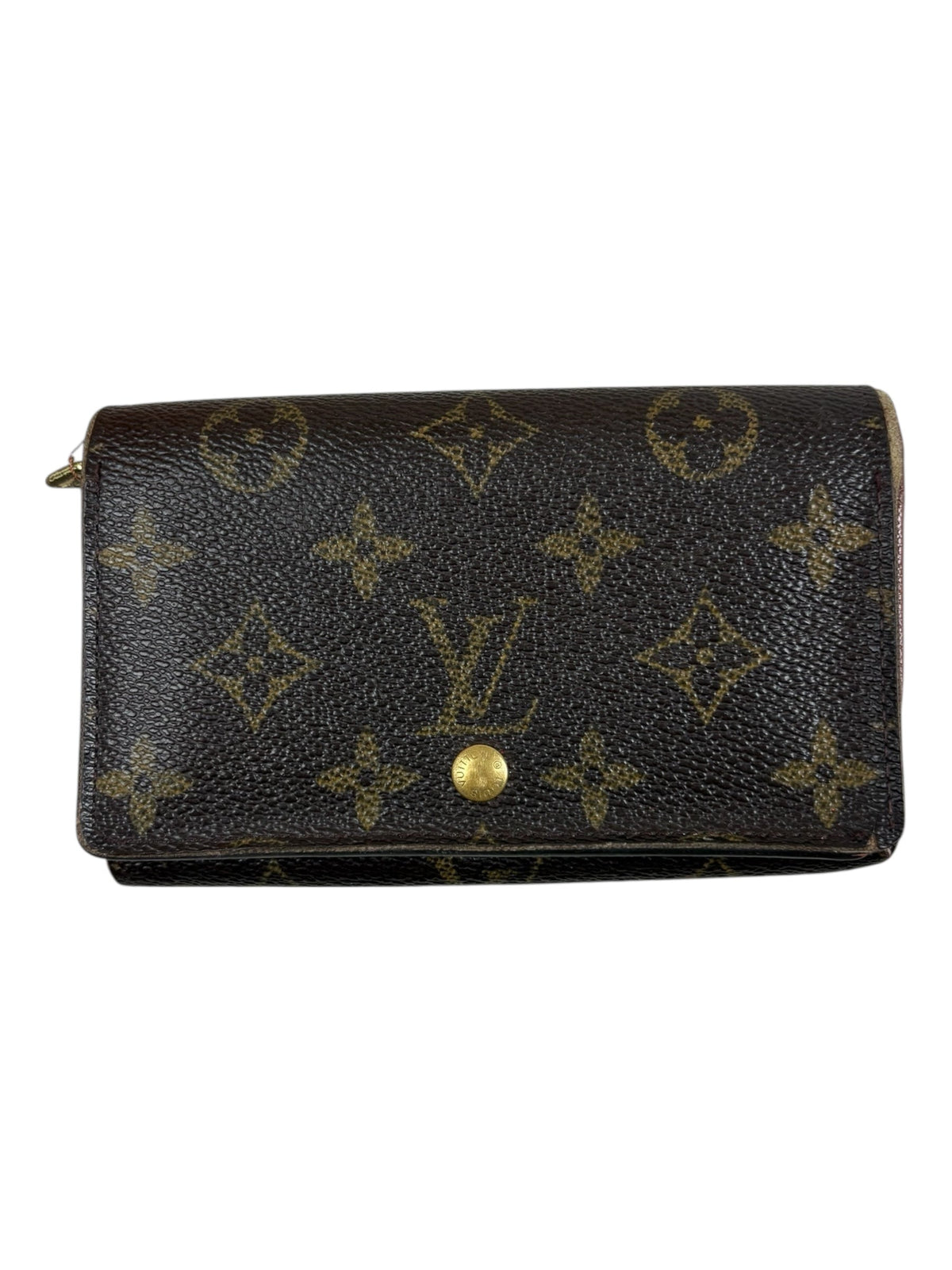 Porte Monnaie Louis Vuitton Monogram marron taille MM - vue 1