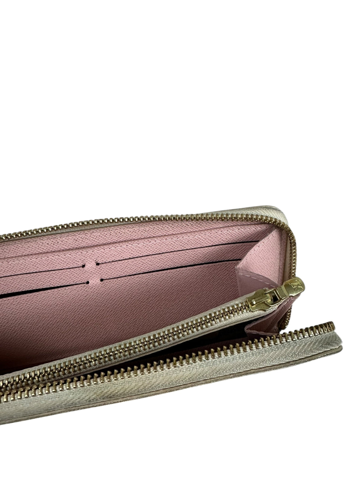 Porte-feuille Louis Vuitton Clémence Damier Azur rose taille UNI - vue 5