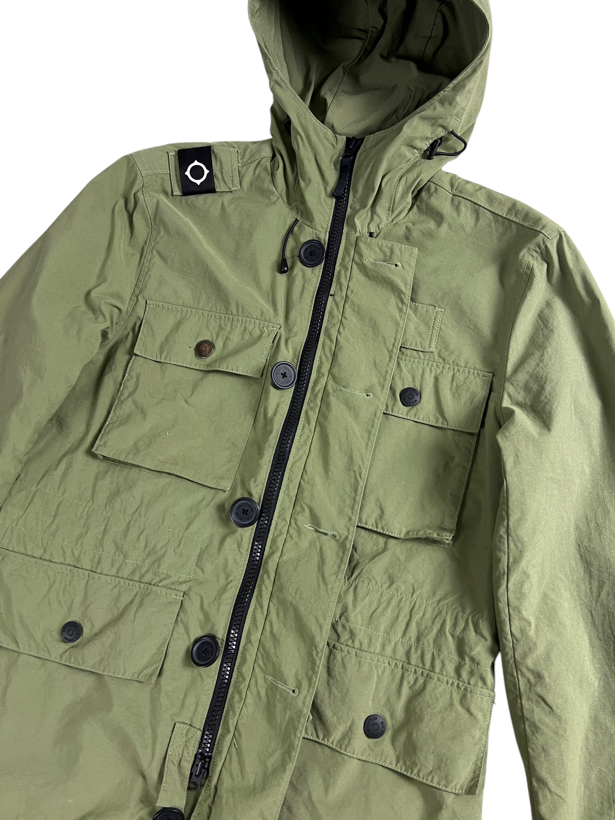 Parka Ma.Strum kaki taille M - Vue côté