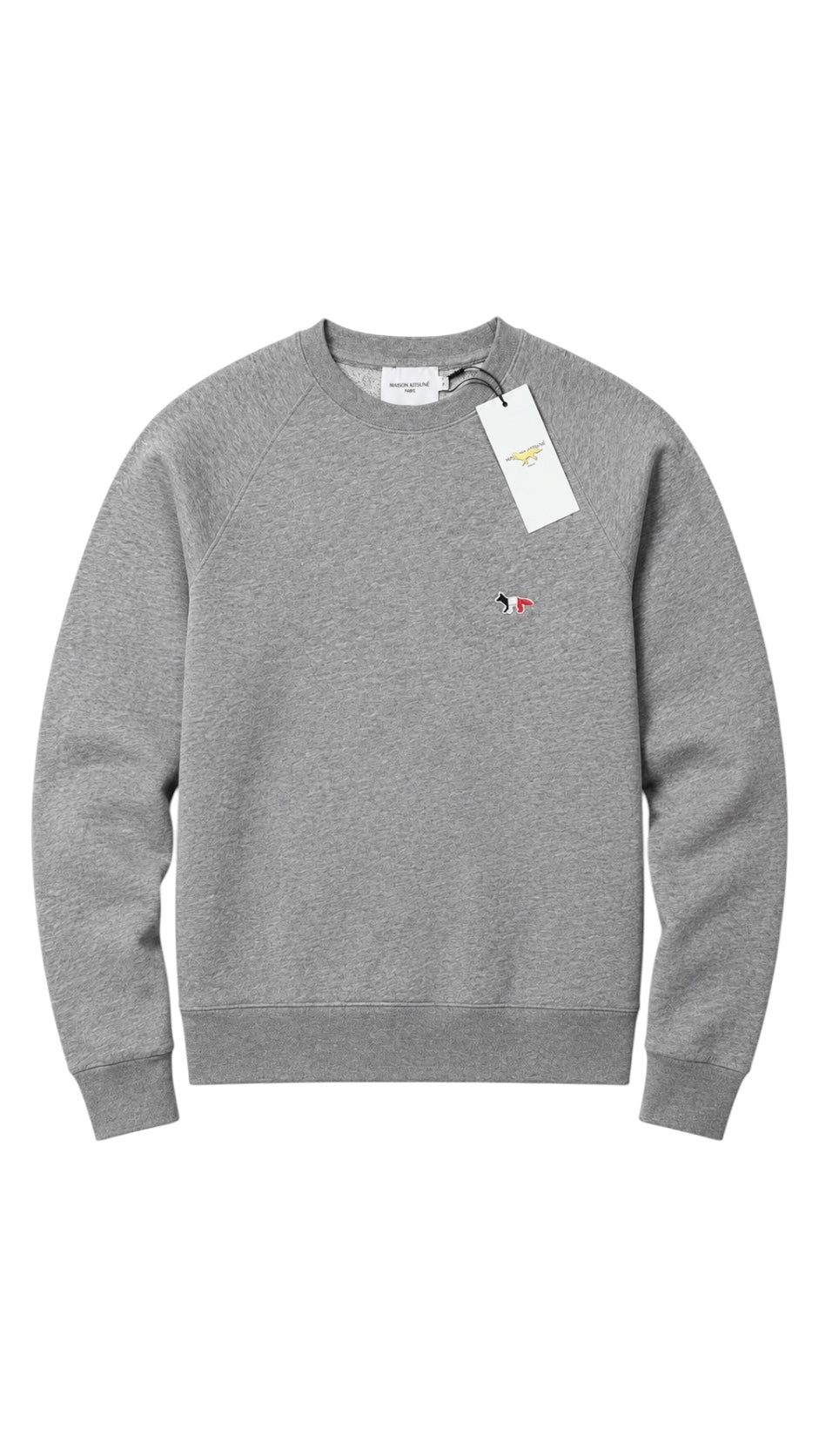 Maison Kitsuné crewneck jumper, grey, size S, pre-owned, authenticated by NB08 — view 1