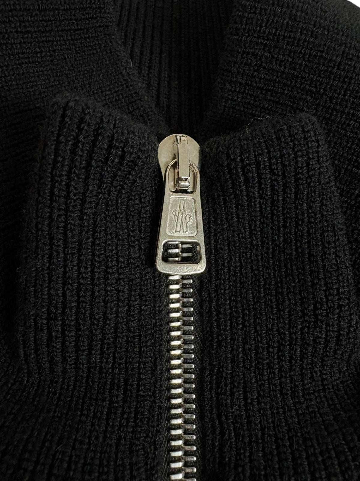 Cardigan Moncler noir taille XL - Logo et étiquette