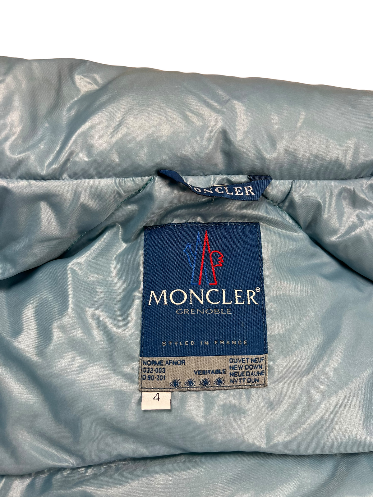 Doudoune Moncler bleu taille XL - Vue 7