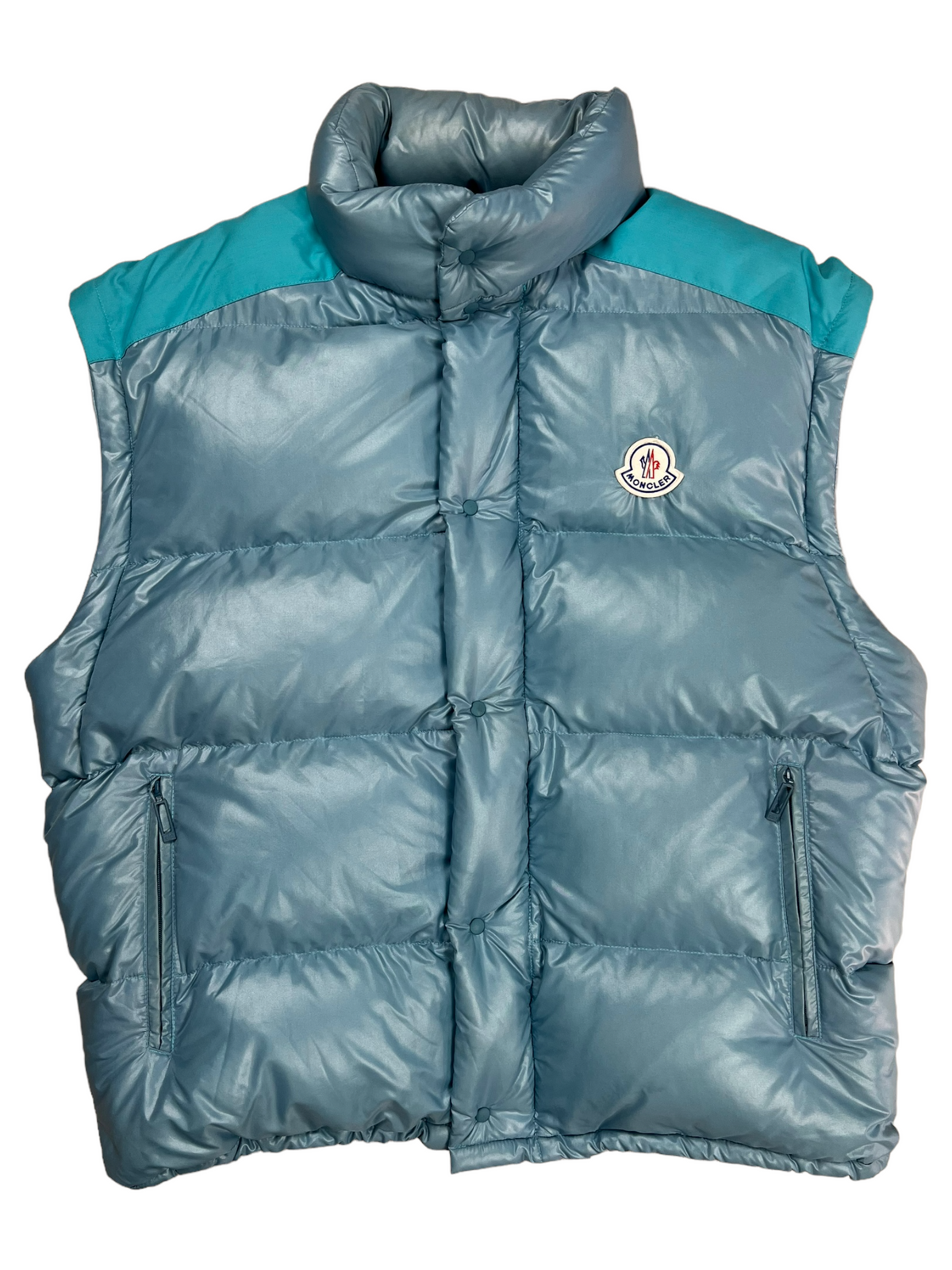 Doudoune Moncler bleu taille XL - Vue de face