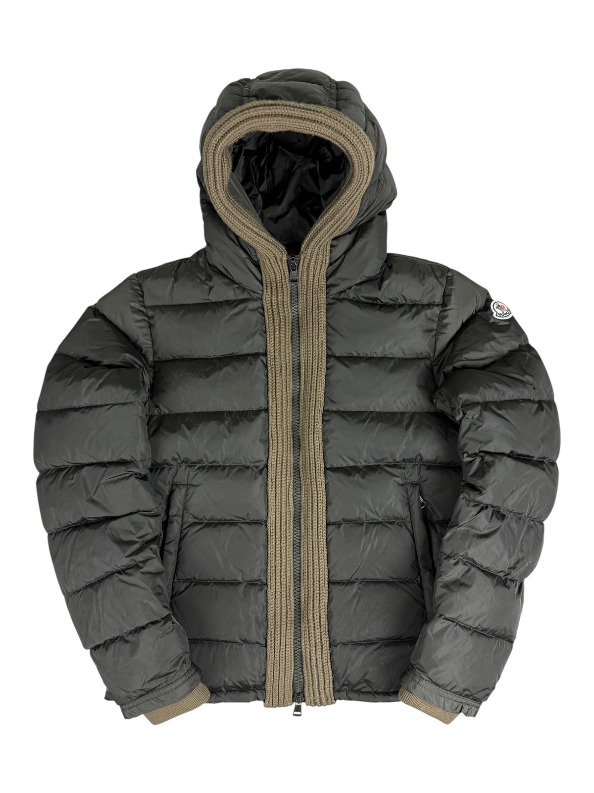 Doudoune Moncler kaki taille 3 - Vue de dos