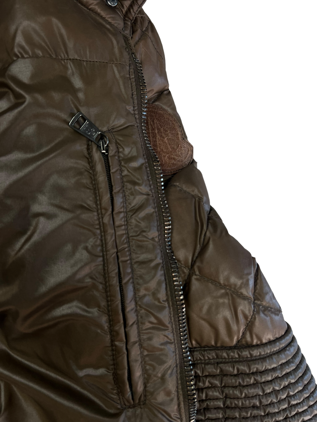 Doudoune Moncler marron taille M - Vue 6