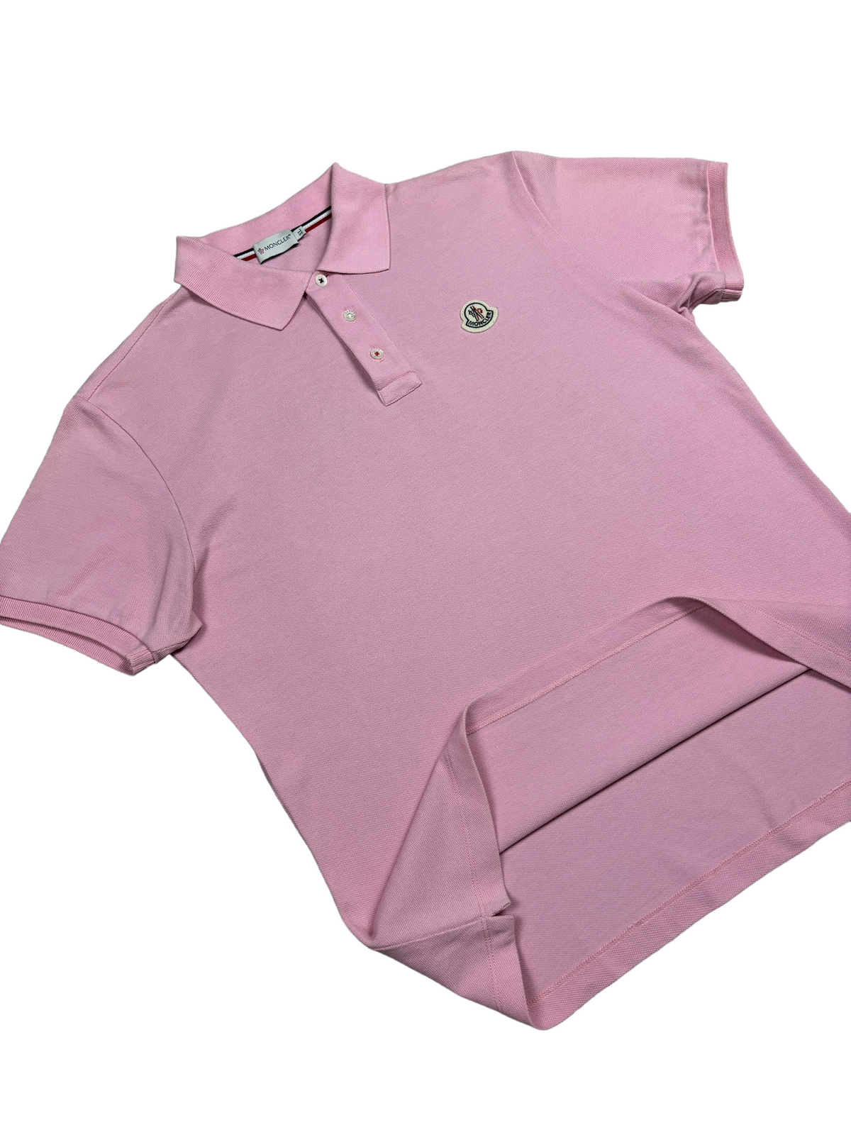Polo Moncler rose taille XL - Vue de dos