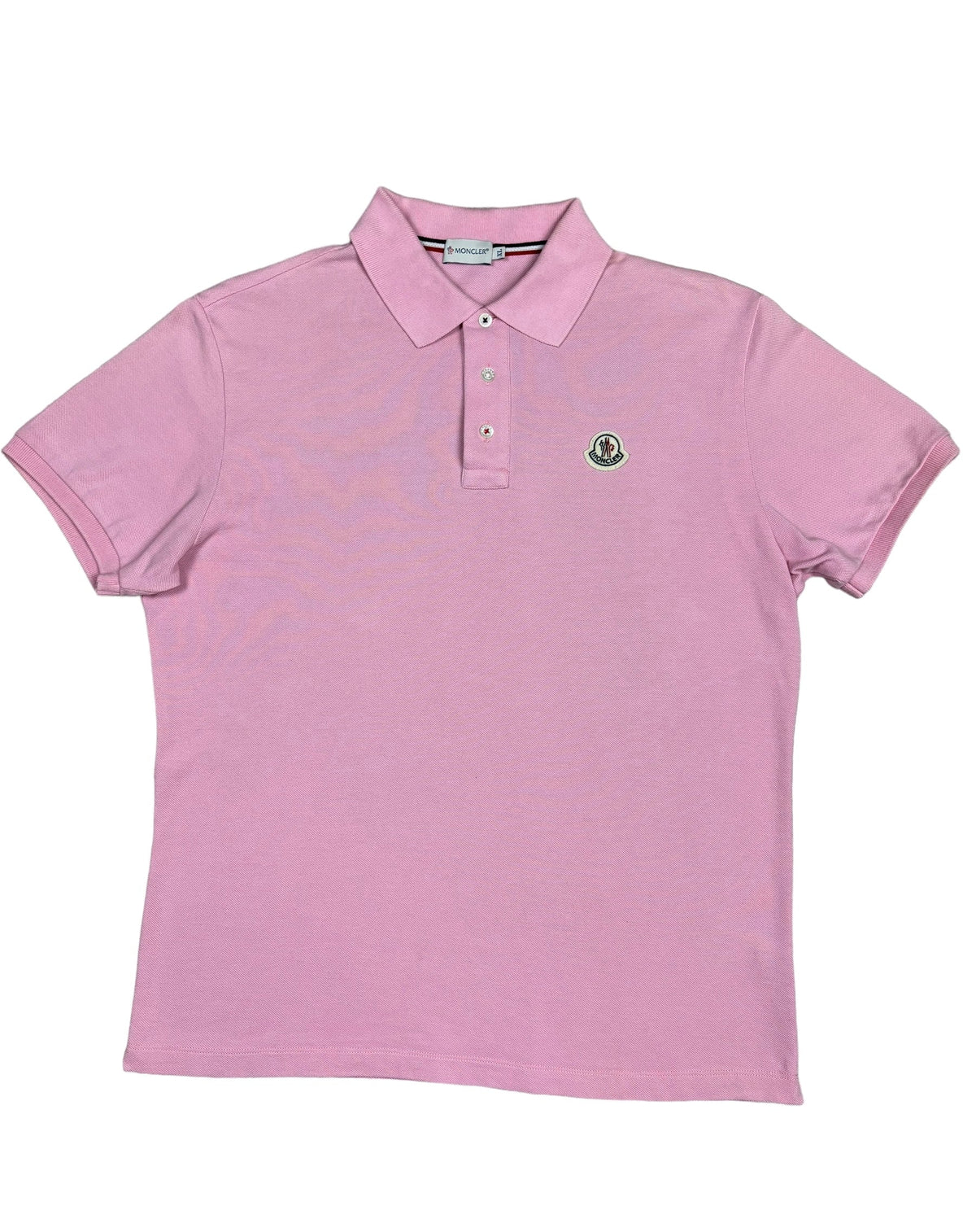 Polo Moncler rose taille XL - Vue de face