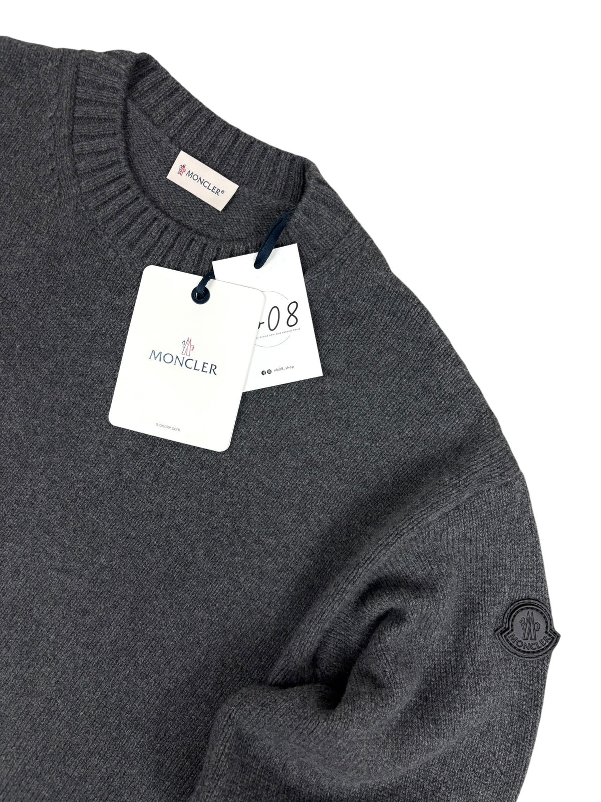 Pull Moncler gris taille XL - Vue de dos