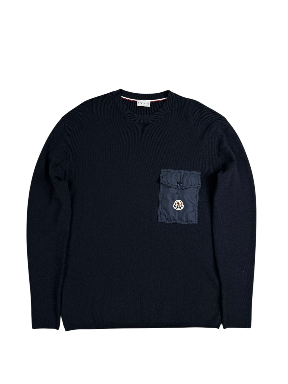 Pull Moncler marine taille M - Vue de face