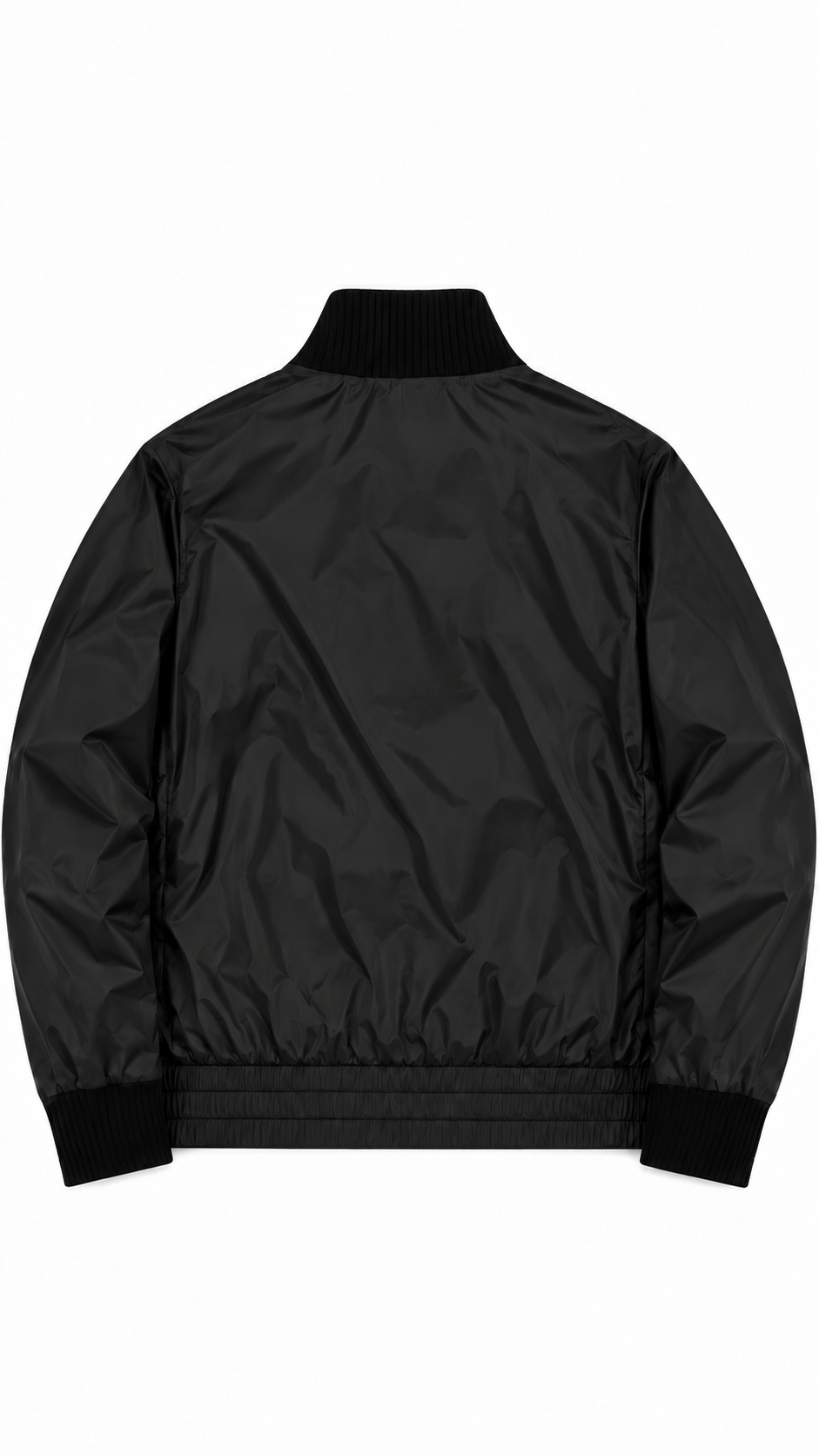 Veste Bomber Moncler en Nylon noir taille 3 (L), vue de dos — vue 2