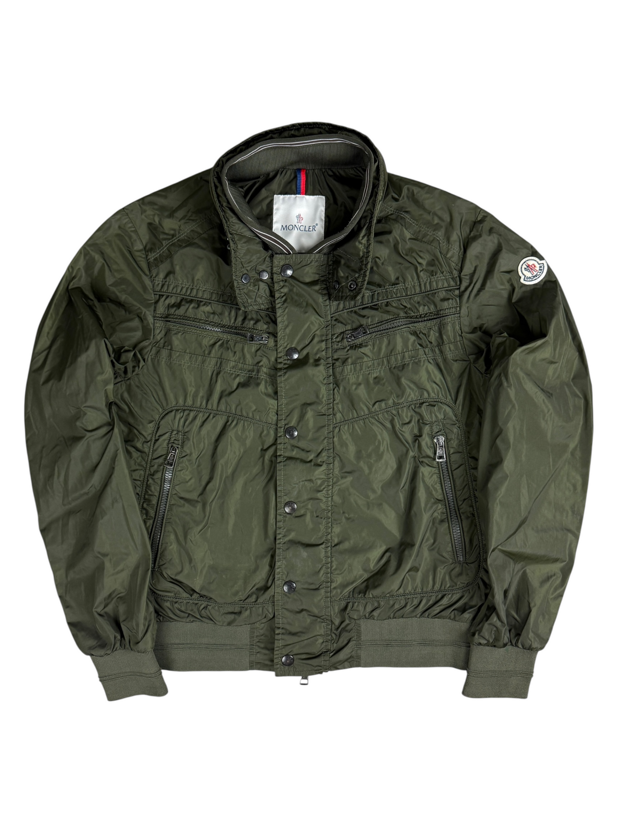 Veste Moncler kaki taille 2 - Vue de face