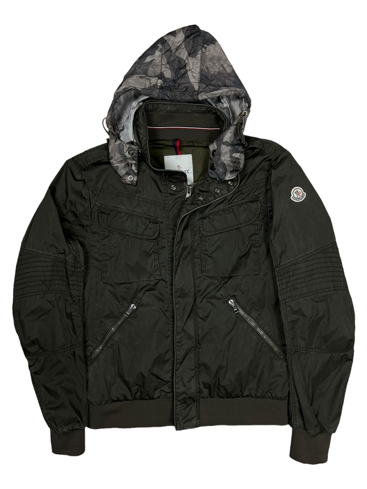 Veste Moncler kaki taille L - Vue de face