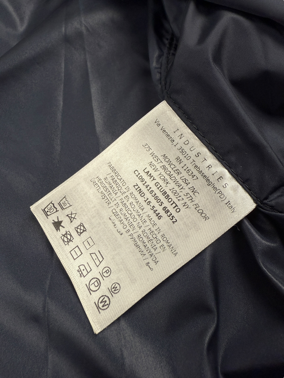 Veste Moncler marine taille 2 - Vue 6