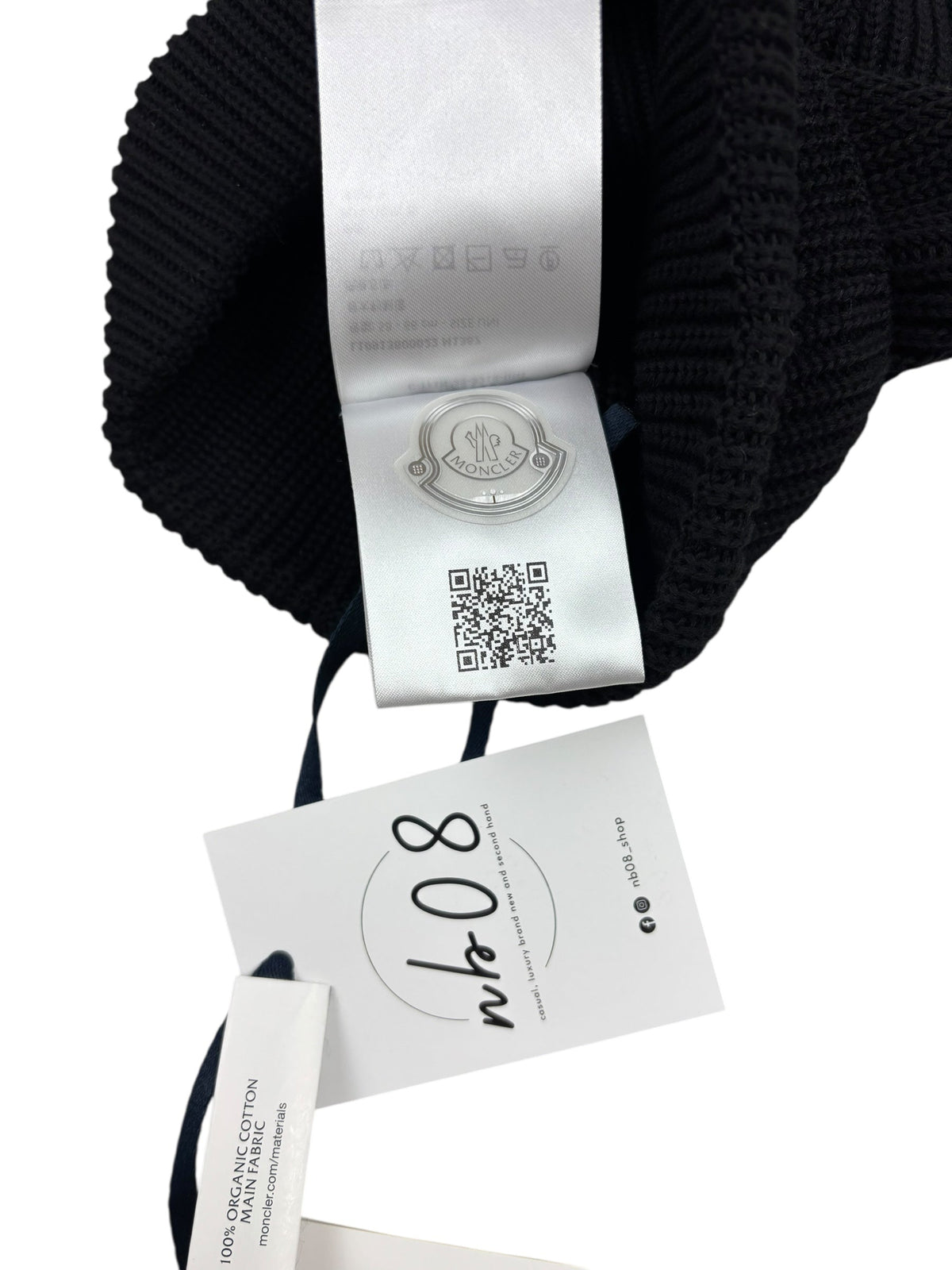 Veste Moncler noir taille UNI - Logo et étiquette