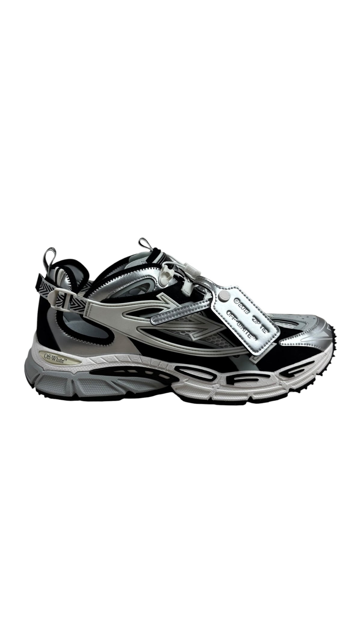 Sneakers Off-White Be Right Back argent noir - vue 1/5