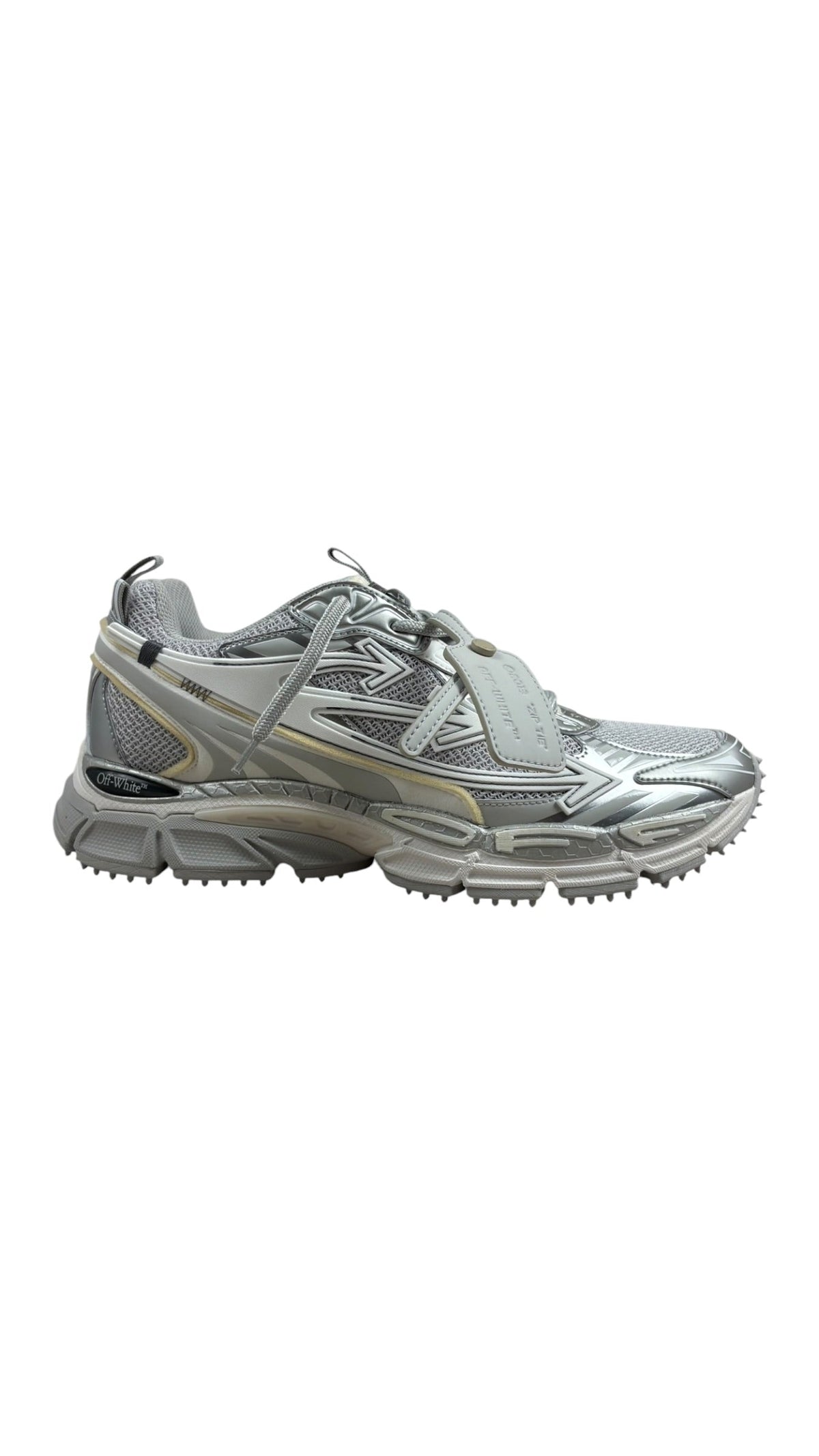 Sneakers Off-White Be Right Back gris argent neuf - vue 1/4