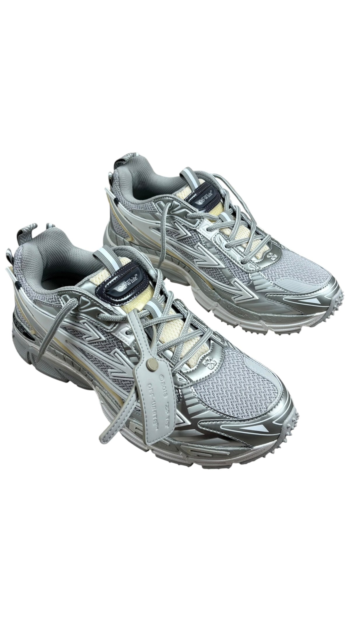 Sneakers Off-White Be Right Back gris argent - vue 3/5