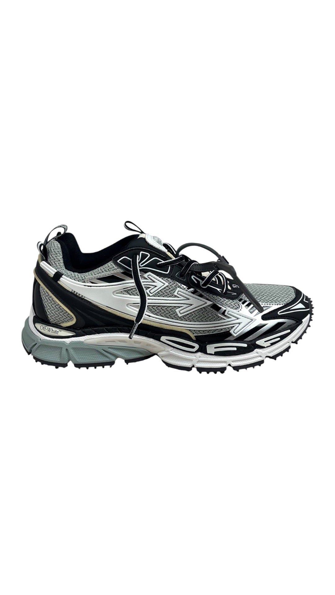 Sneakers Off-White Be Right Back gris clair noir neuf - vue 1/4