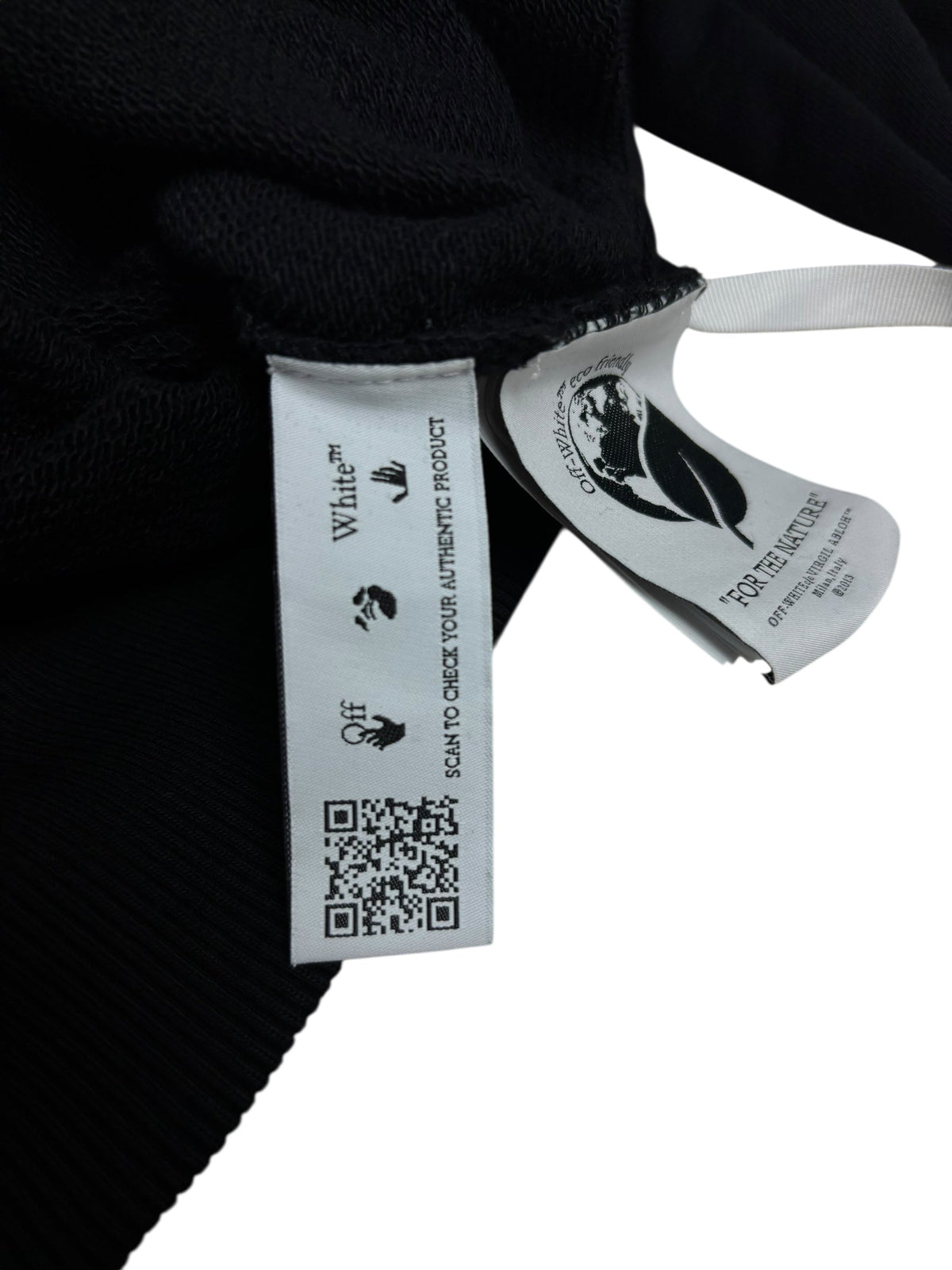 Hoodie Off White noir taille S - Détail