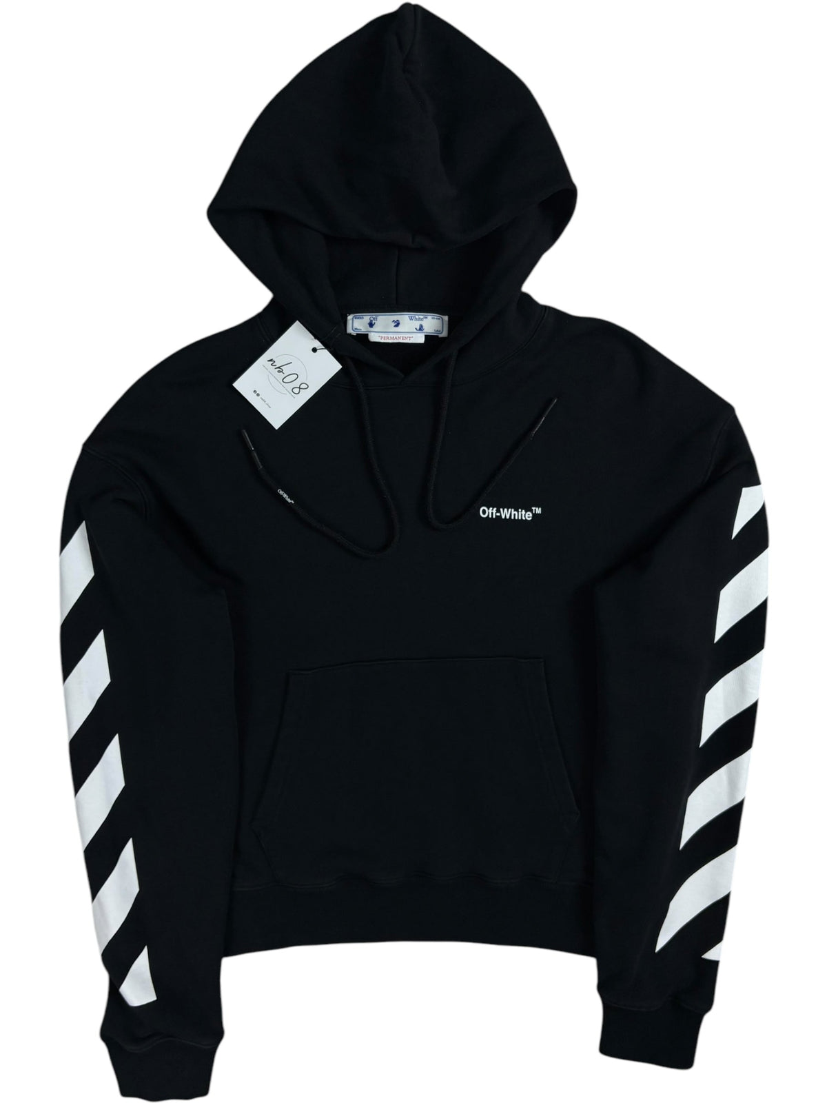 Sweat Off White noir taille XS - Vue de face