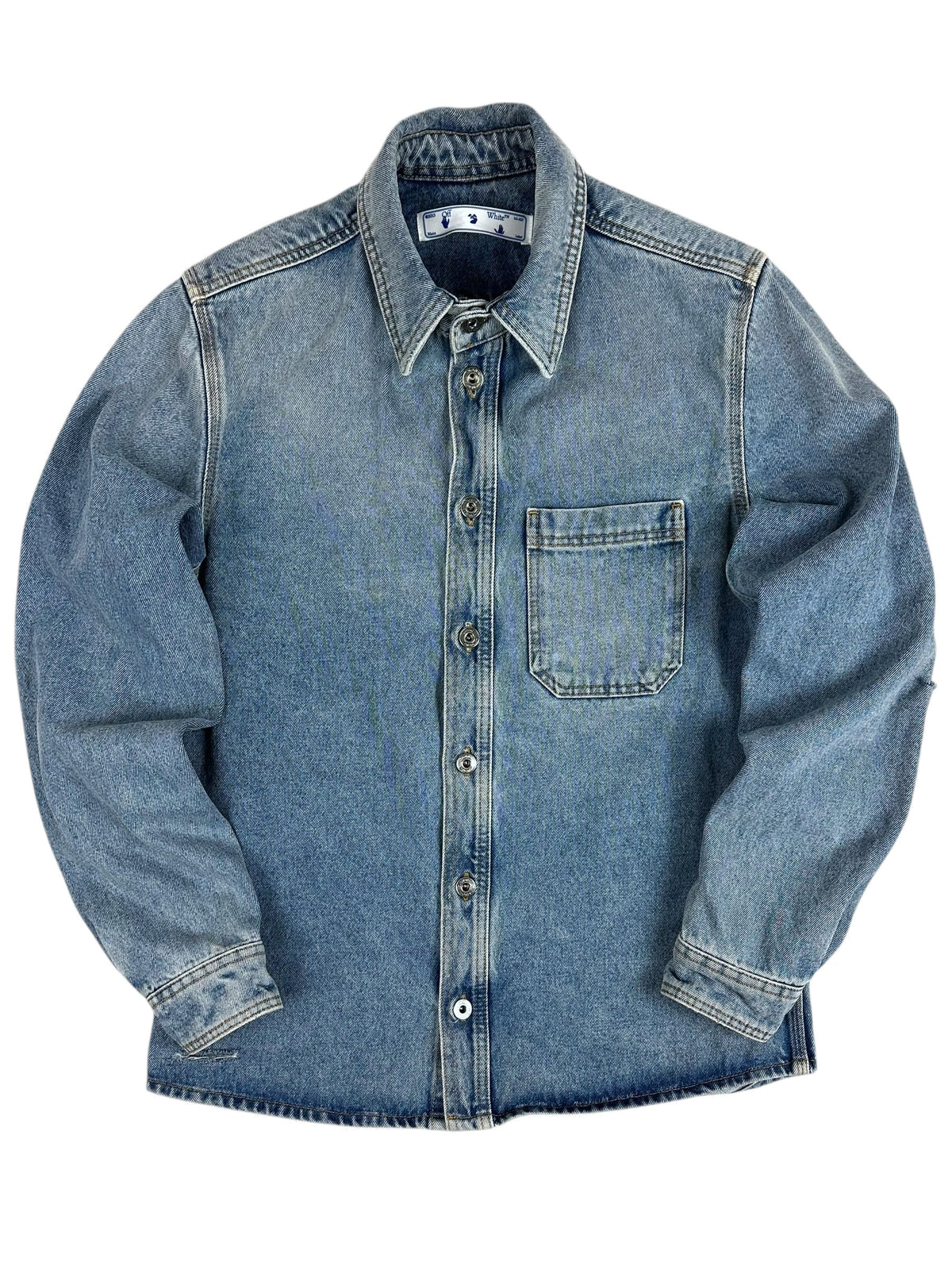 Veste Off White bleu taille M - Vue de face