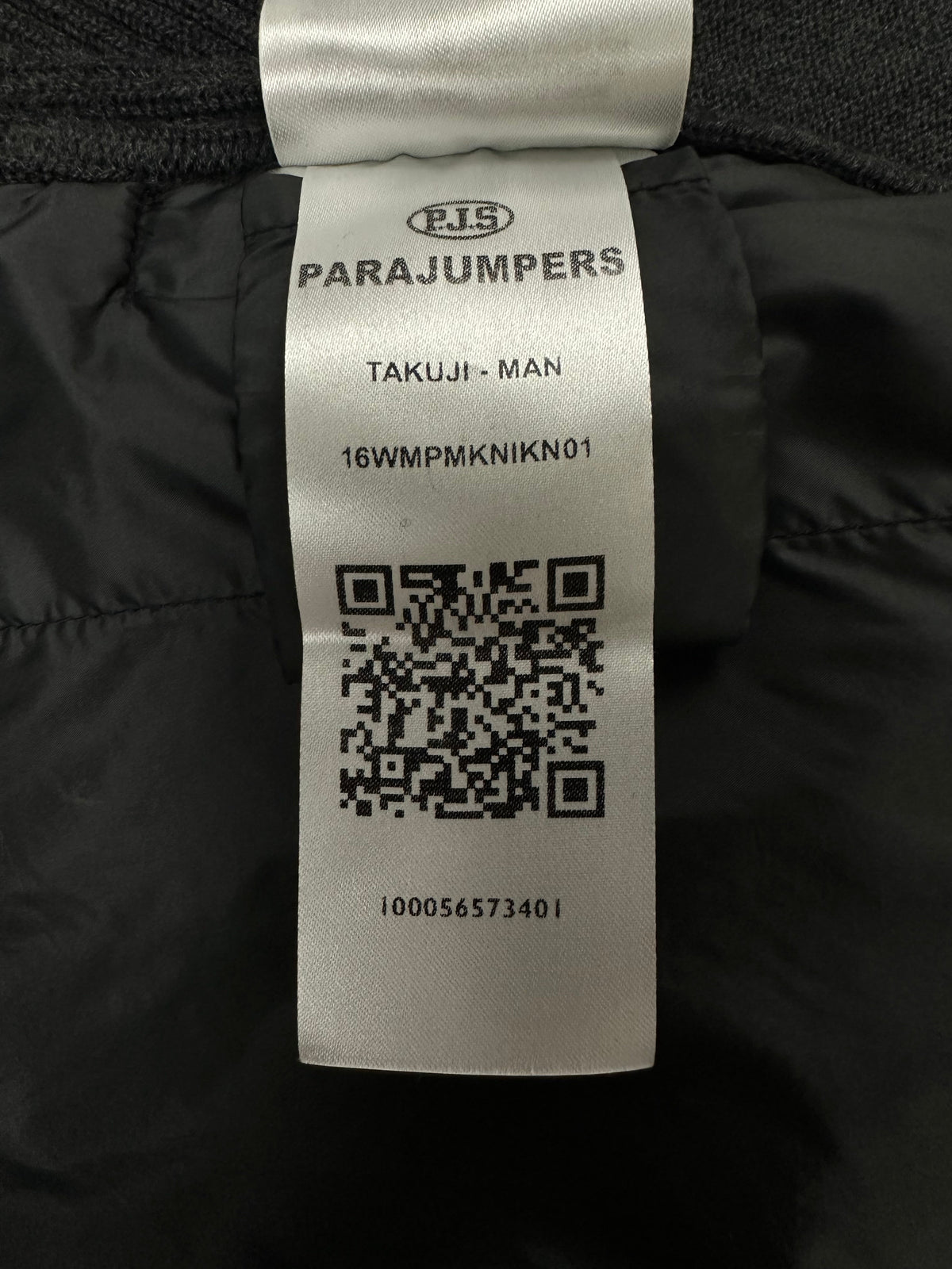 Cardigan Parajumpers gris taille XXL - Détail