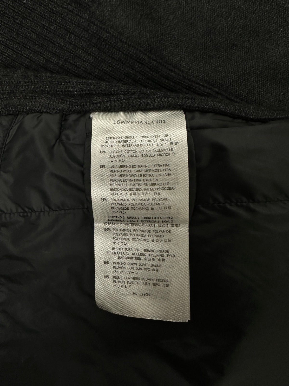 Cardigan Parajumpers gris taille XXL - Logo et étiquette